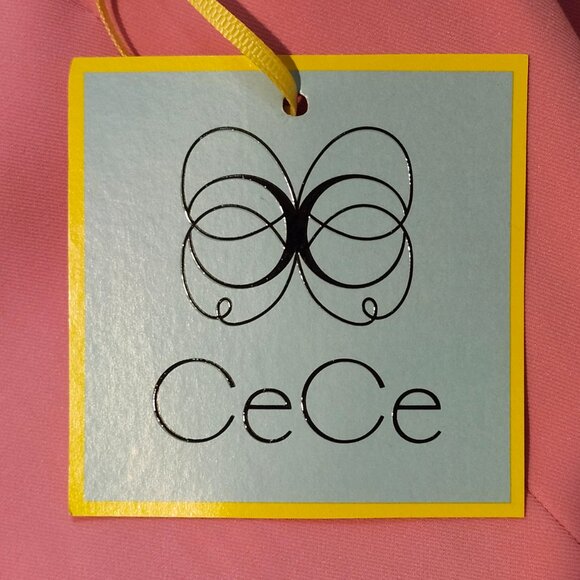 CeCe Double Breasted Twill Blazer in Pink Begonia price tag $129 size 16W NWT - Picture 6 of 7